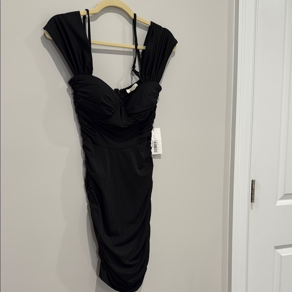 Elegant Black Off The Shoulder Dress